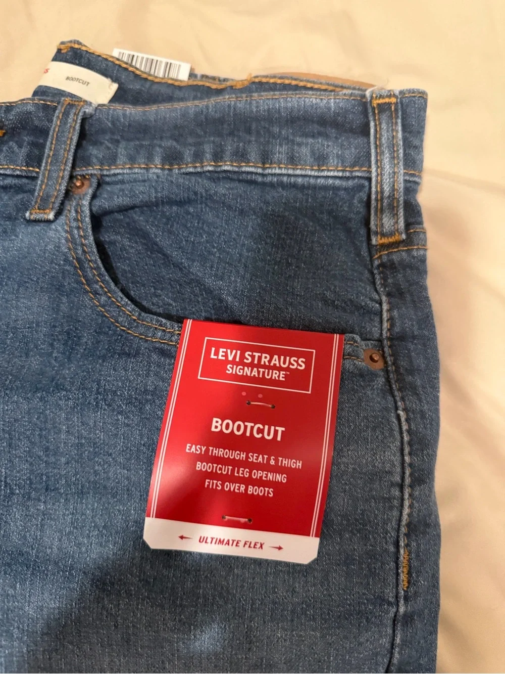 Levi's Men's Bootcut Jeans - Dark Blue Denim